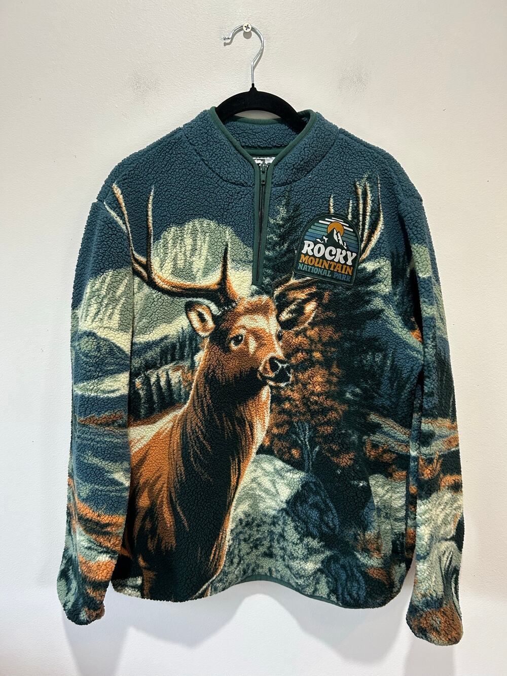 National Park Foundation Rocky Mountain fleece youth size 18 graphic print